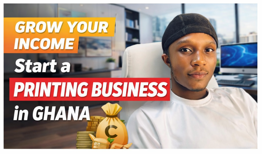 Learn how to start a profitable printing business in Ghana with little capital. A practical step-by-step guide for beginners to earn income using basic digital skills.